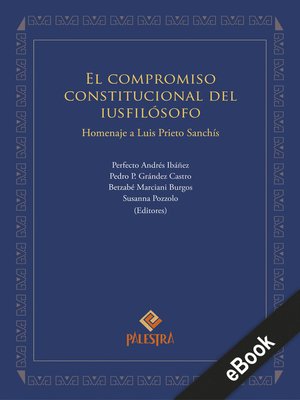 cover image of El compromiso constitucional del iusfilósofo